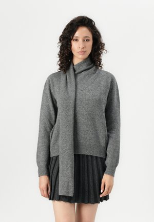 SCARF TURTLE NECK - Jersey de punto - grey