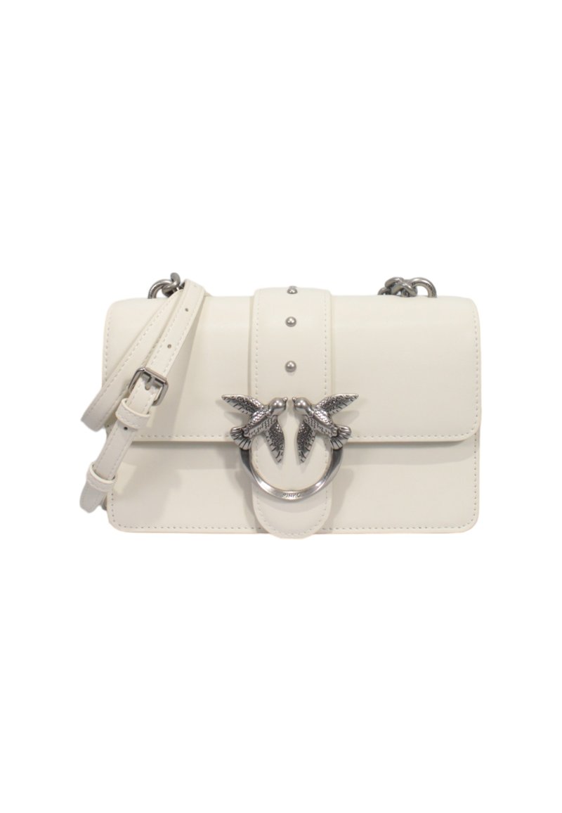 Pinko LOVE ONE MINI VITELLO SETA - Borsa a tracolla - bianco