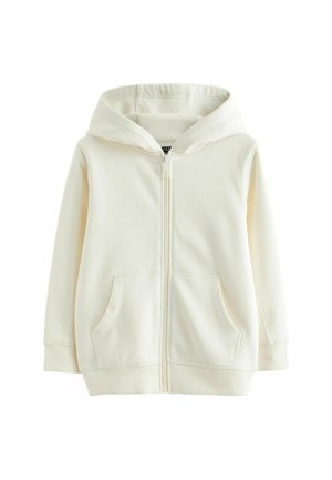 REGULAR FIT - Tröja med dragkedja - ecru white