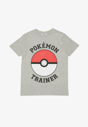 POKEMON TRAINER POKE BALL - Print T-shirt - mottled grey/red/white