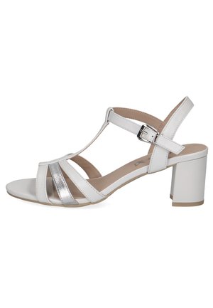 Riemensandalette - white silver