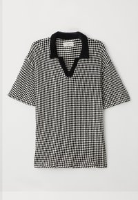 PELE TEXTURE LOSANGE - Majica kratkih rukava s printom - black/white