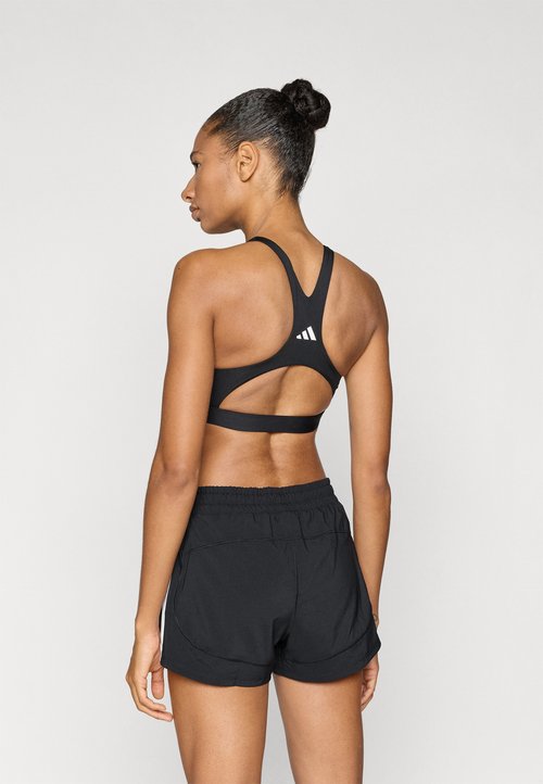 adidas OPTIME ESSENTIALS WORKOUT HIGH SUPPORT - High support sports bra - black — foto 3