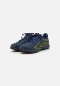 Umbro VELOCITA IX CLUB  TF - Fodboldstøvler til kunstgræs - poseidon/blazing yellow/white