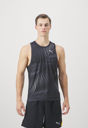 RUN FAVORITE AOP SINGLET M - Top - black