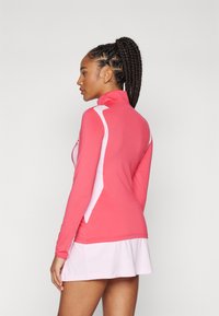 J.LINDEBERG Sports MAE QUARTER ZIP MID LAYER - Pikkade varrukatega topp - azalea