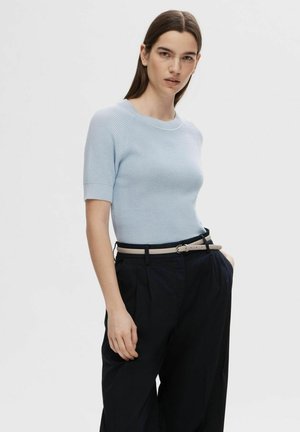 Selected SLFELINNA - Basic T-shirt - cashmere blue