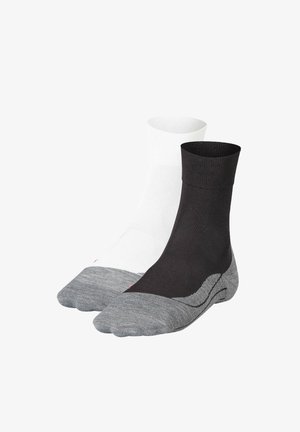FALKE, 2ER PACK - Socken - weiß grau schwarz grau