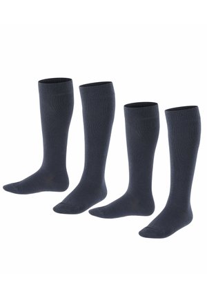 FOOT LOGO 2-PACK UNI - Chaussettes hautes - marine