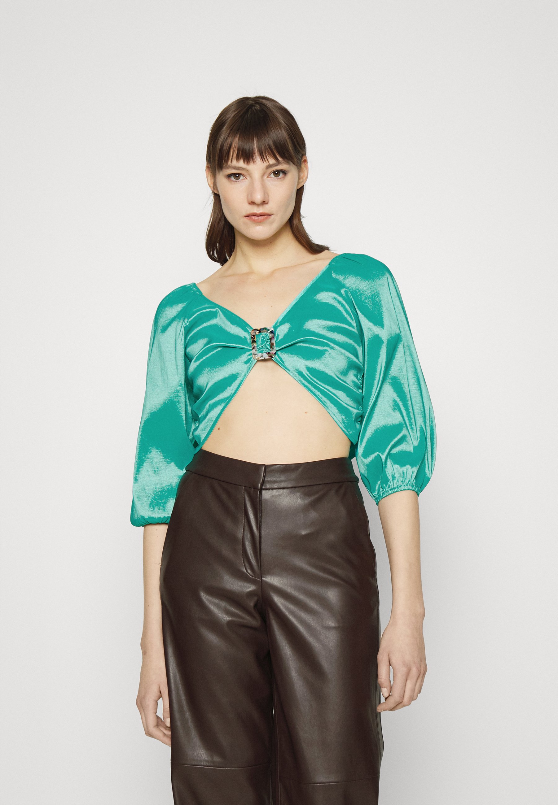 HOSBJERG ELORA BUCKLE - Bluser - turqouise/turkis - Zalando.dk