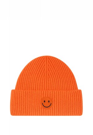 MIT SMILEY-STICKEREI - Beanie - orange