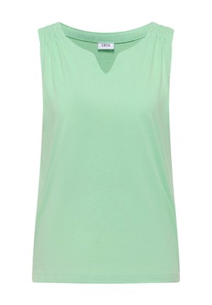 Cecil, TOP MIT SPLIT NECK IN UNIFARBE - Top - juicy lime