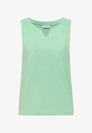 Cecil, TOP MIT SPLIT NECK IN UNIFARBE - Top - juicy lime