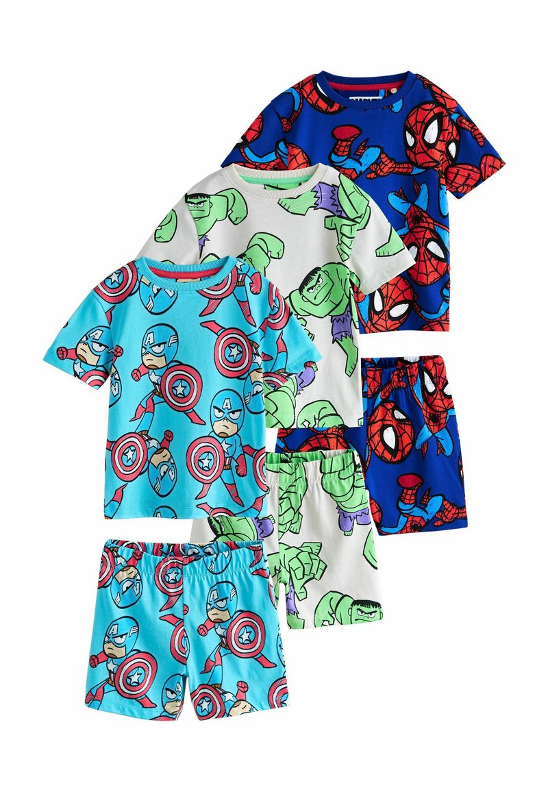 Next REGULAR FIT - MARVEL SHORT PYJAMAS 3 PACK SET - Pigiama - multi ...