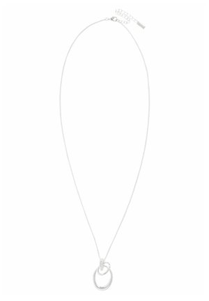 INTERLOCKING CIRCLE PENDANT NECKLACE - Kaklarota - silver tone