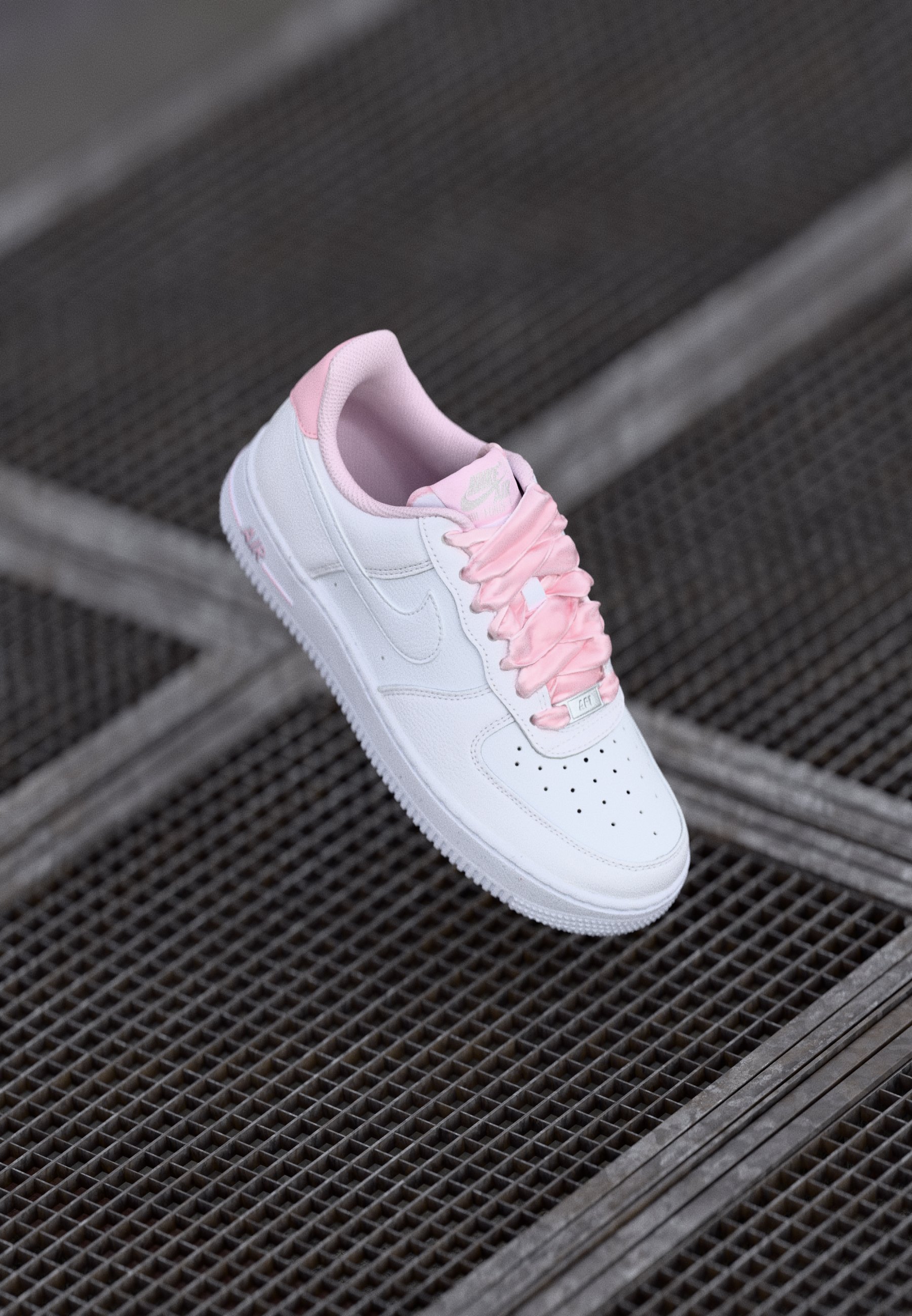 Nike Sportswear AIR FORCE Sneaker low pink foam/white/grey