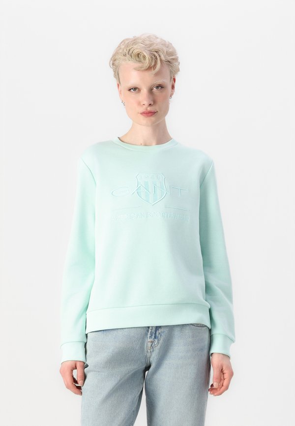 TONAL SHIELD C NECK - Sweatshirt - faded mint