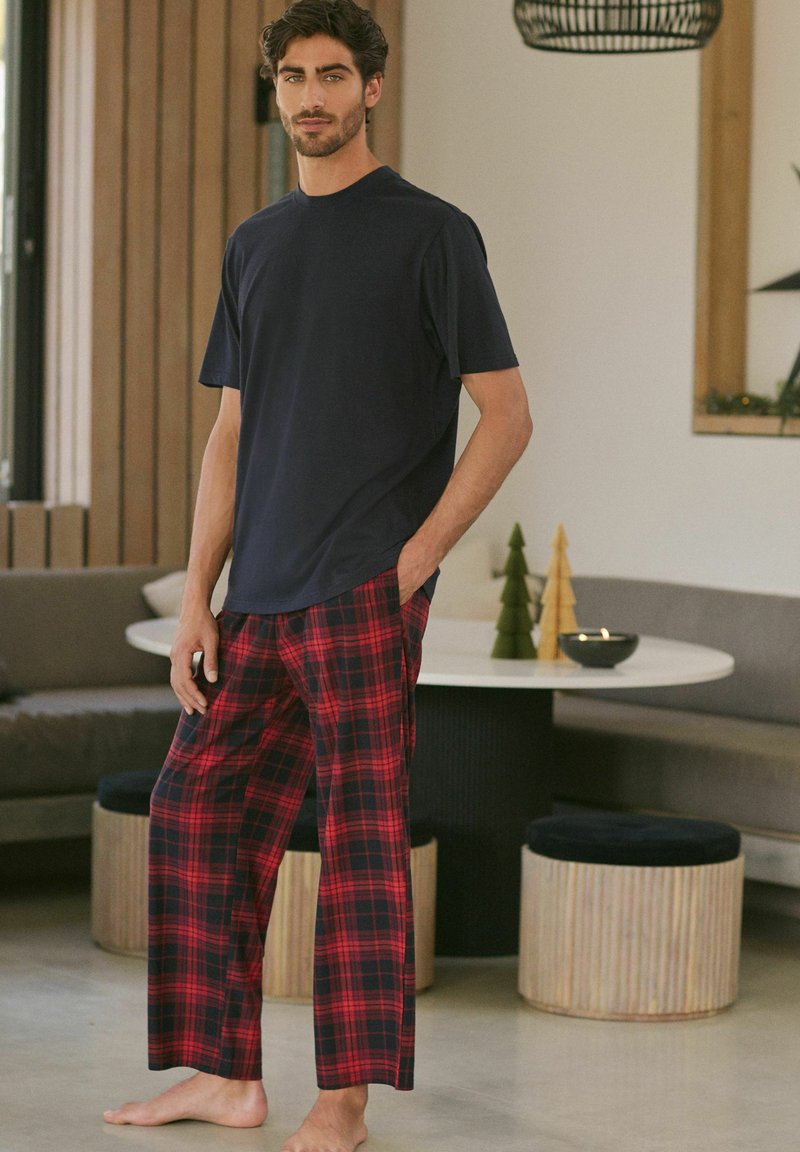 Next MOTIONFLEX COSY SET STANDARD - Nattøj sæt - navy red check