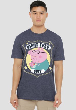 PEPPA PIG  - Print T-shirt - mottled dark blue