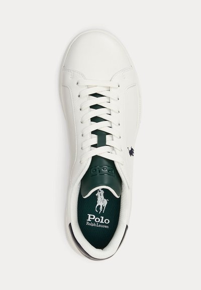 Polo Ralph Lauren HERITAGE COURT II LEATHER SNEAKER UNISEX - Joggesko - white/navy/forest