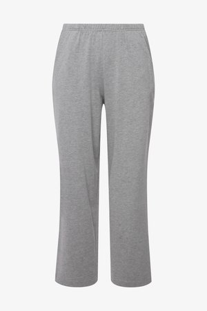 Ulla Popken, GERADE FORM, RUNDUM-GUMMIBUND & 2 TASCHEN - Stoffhose - light gray-mottled