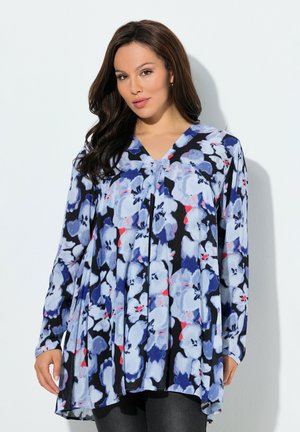 FLORAL GODET PLEATED  - Tunika - atlantic blue