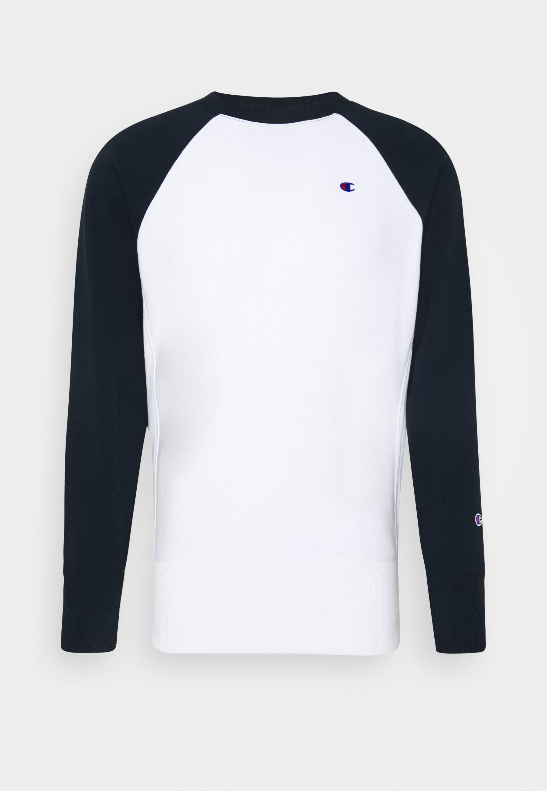 Champion Reverse Weave CREWNECK Sweater whitenavy Champion CREWNECK Sweater white Zalando.nl