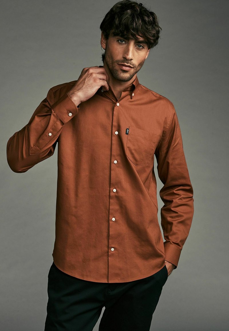 Next BUTTON DOWN OXFORD FIT - REGULAR FIT - Hemd - rust brown