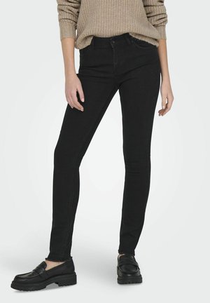 ONLHUSH MITTLERE TAILLE - Jeans Skinny Fit - black denim