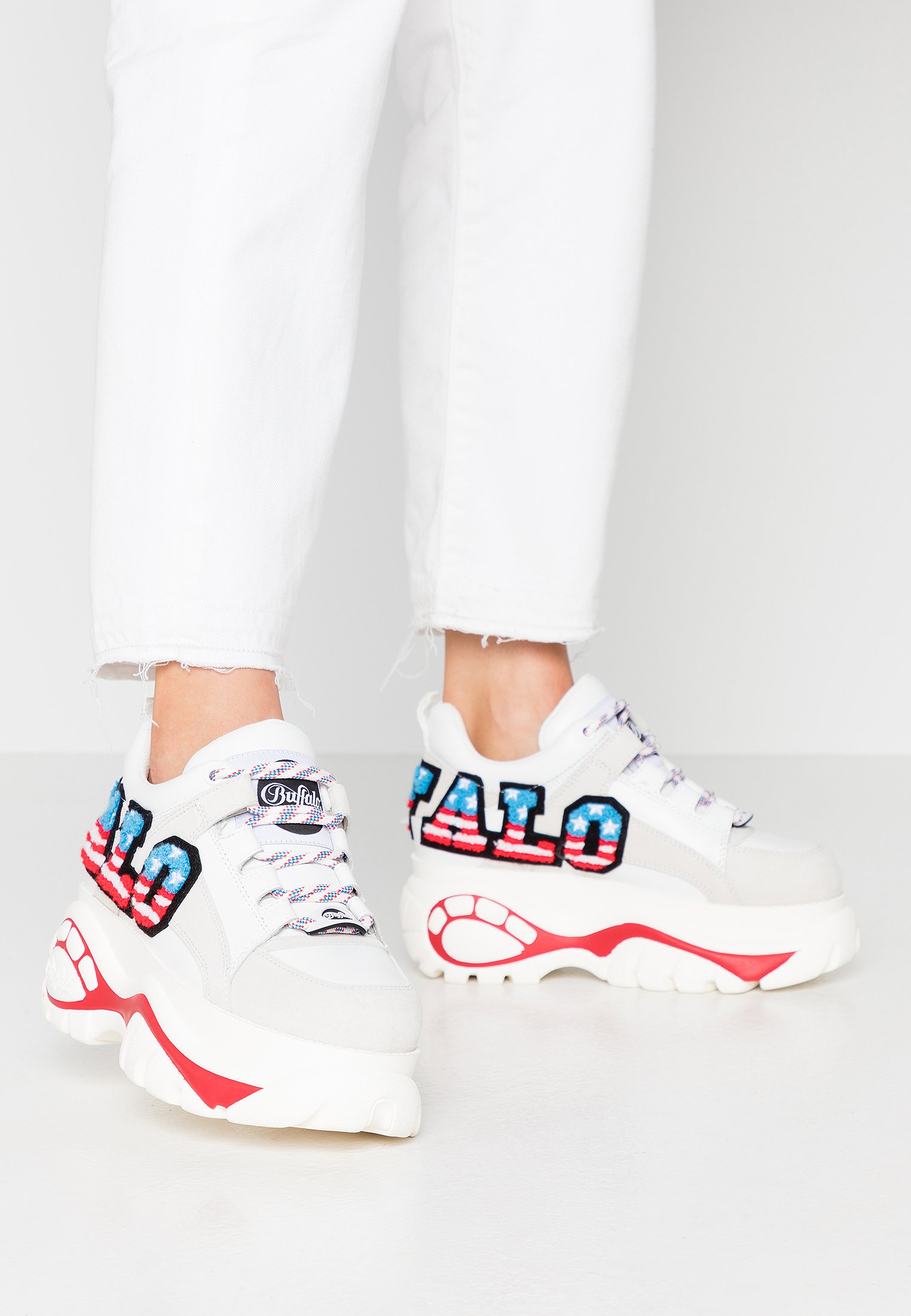 Buffalo London Joggesko whitehvit Zalando.no Buffalo London Joggesko white Zalando.no