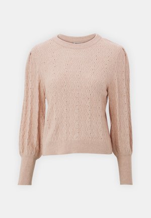 ONLY Petite ONLKATIA PUFF O NECK - Jumper - rose smoke melange