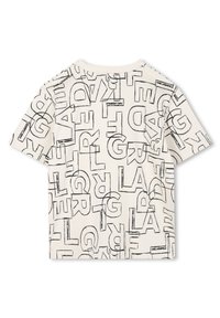 KARL LAGERFELD KIDS SHORT SLEEVES TEE - Apdrukāts T-krekls - milk