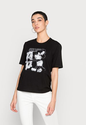 ONLMICKEY STEAMBOAT BOXY - T-shirt print - black willie