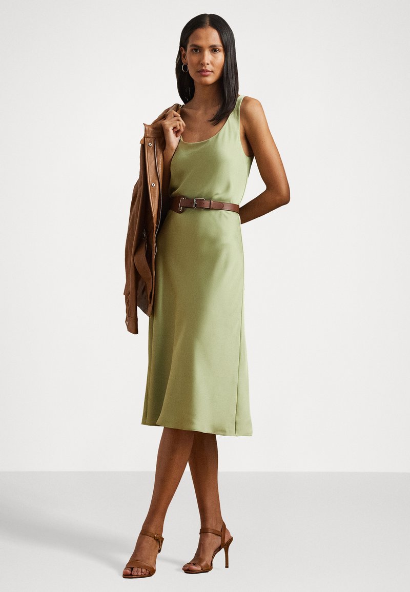 Lauren Ralph Lauren SLEEVELESS CHARMEUSE DRESS - Cocktail dress / Party dress - light olive/olive - Zalando.co.uk Lauren Ralph Lauren SLEEVELESS CHARMEUSE DRESS - Cocktail dress / Party dress - light olive/olive - Zalando.co.uk