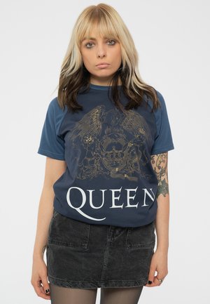 QUEEN CLASSIC CREST RAGLAN - Print T-shirt - blue