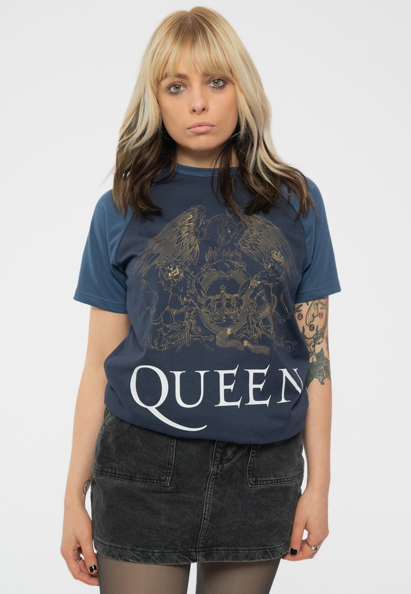 Paradiso Clothing QUEEN CLASSIC CREST RAGLAN - Print T-shirt - blue