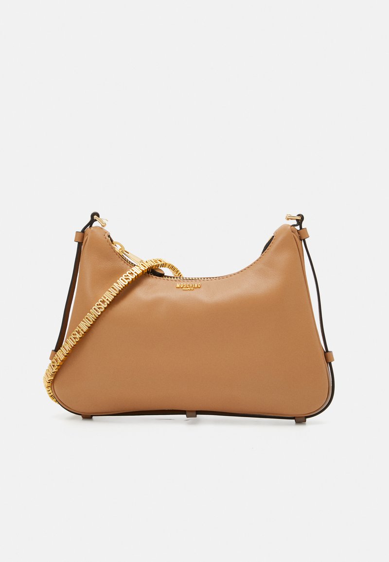 MOSCHINO MINI LETTERING - Rankinė - marrone