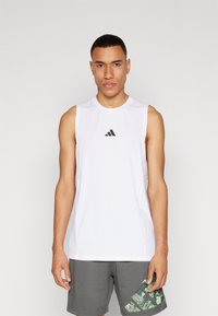 adidas Performance - DESIGNED FOR WORKOUT TANK - Top - white Miniatúrny obrázok 1