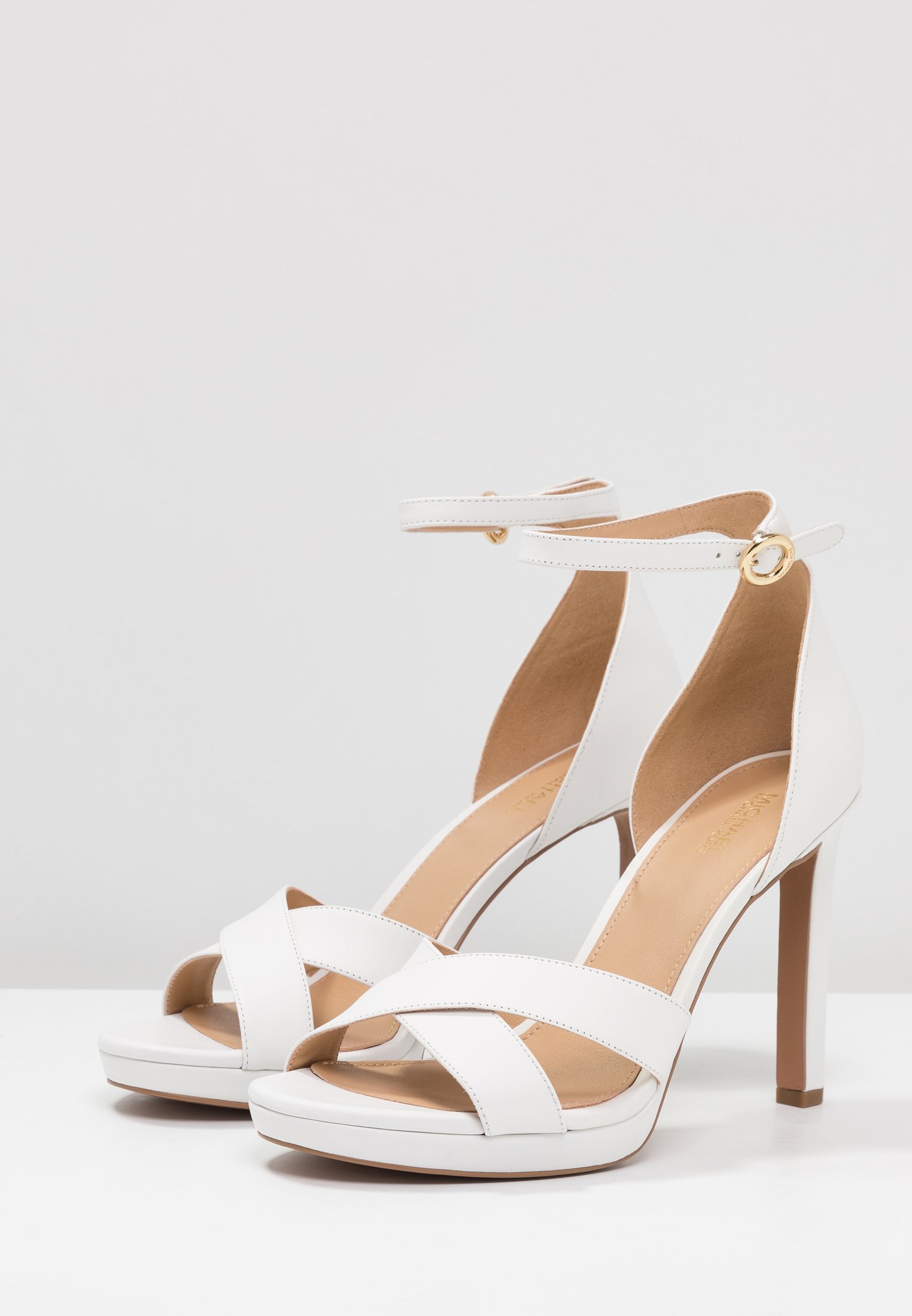 MICHAEL Michael Kors ALEXIA - Sandaler med høye hæler - optic white MICHAEL Michael Kors ALEXIA - Sandaler med høye hæler - optic white