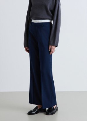Calliope, PANTALONE LUNGO TINTA UNITA - Pantaloni - blu notte