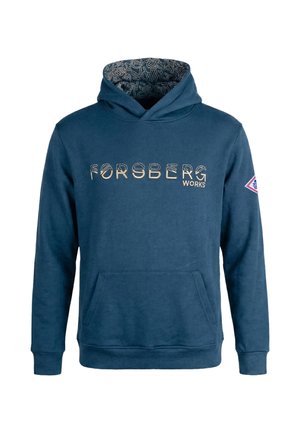 FORSBERG, FORSBERG GRUNNSON HOODIE - Felpa con cappuccio - blau