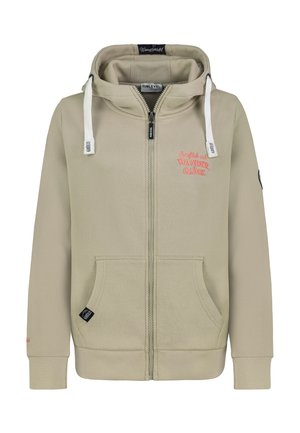 BEQUEME BESTICKT - Sweatjacke - middle-green