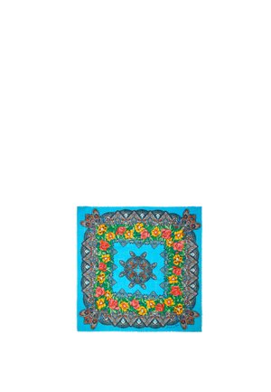 PAISLEY Y FLORES - Fular - azul
