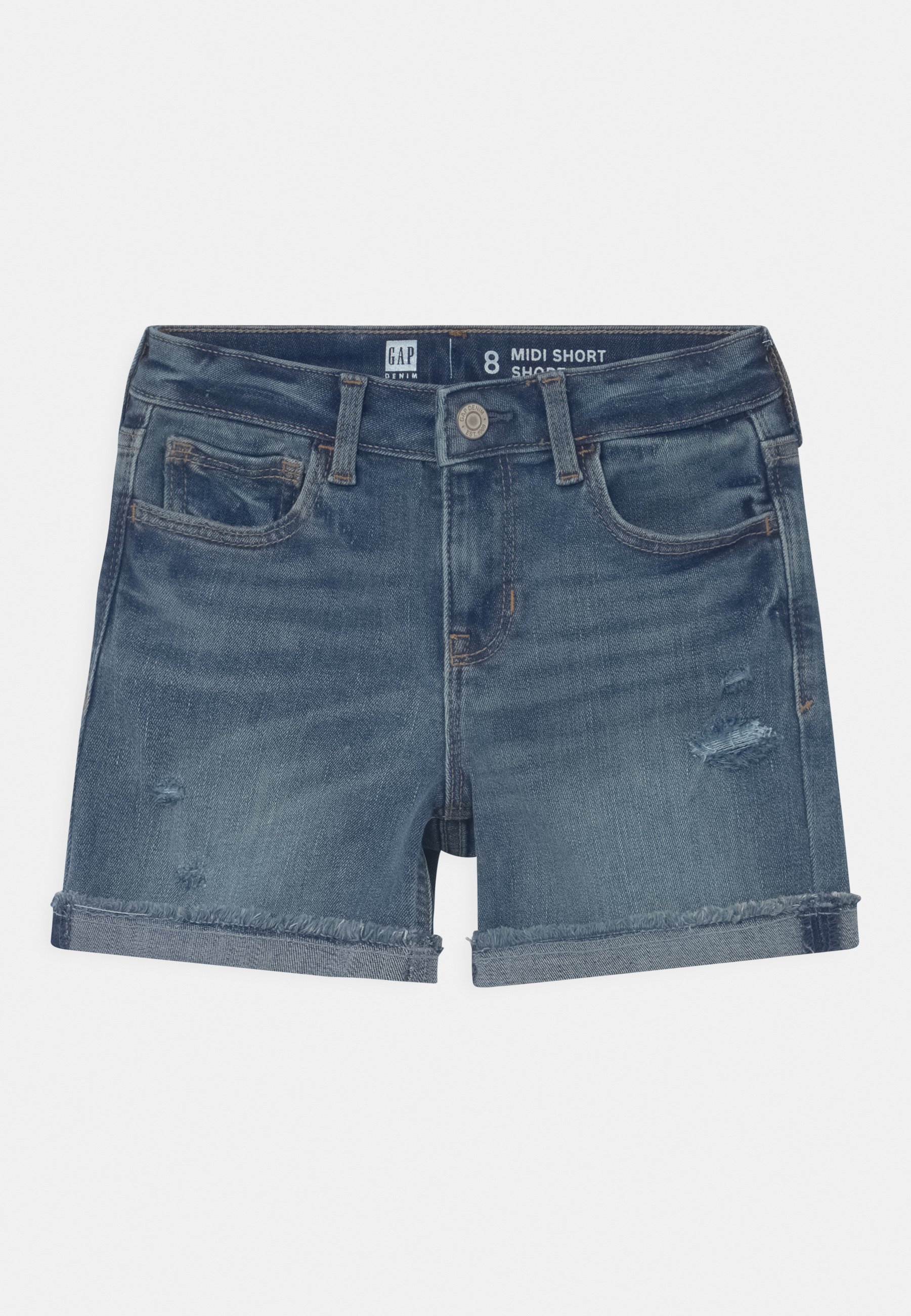 GAP GIRL MIDI - Denim shorts - blue 