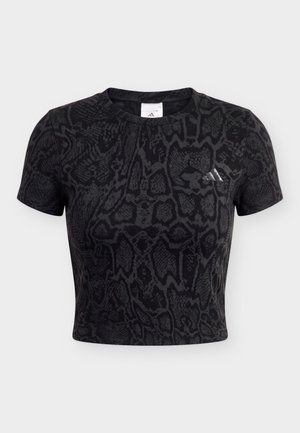 adidas Performance, WORKOUT ESSENTIALS SNAKE - Sport T-Shirt - black/carbon