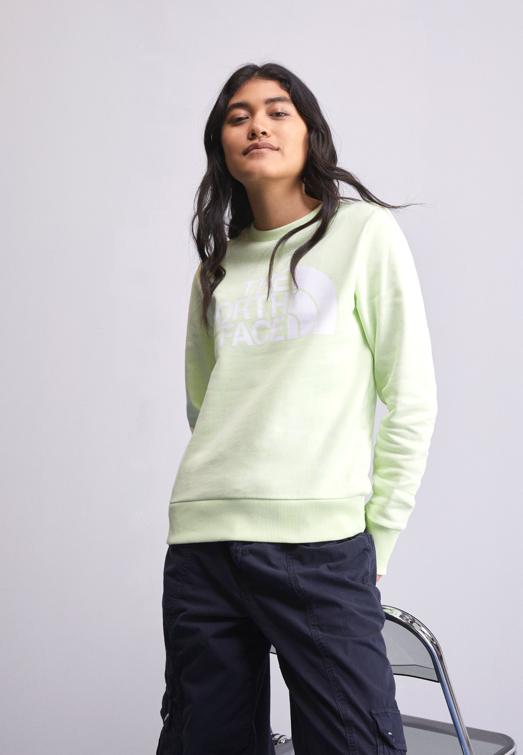 the north face green sweater