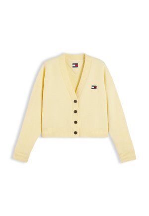 Tommy Jeans, FLUFFY BADGE - Ζακέτα - yellow