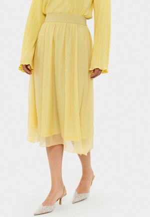 CORALSZ - sukňa v tvare A - pale banana