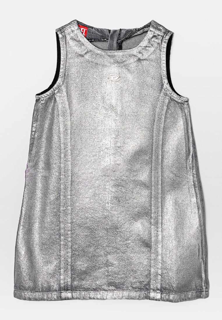 Diesel Jeansjurken zilverkleurig