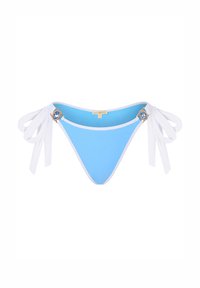 CONTRAST BINDING AMOUR TIE SIDE BRAZILIAN - Bikini bottoms - powder blue